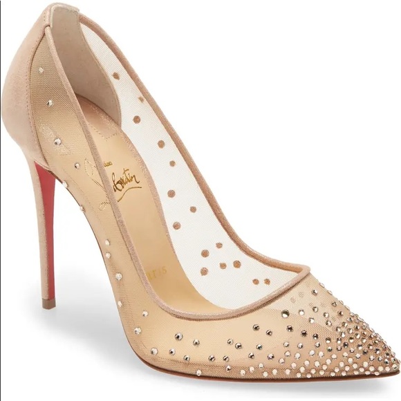 🚫SOLD🚫Christian Louboutin Follies Strass Heels - Picture 1 of 7